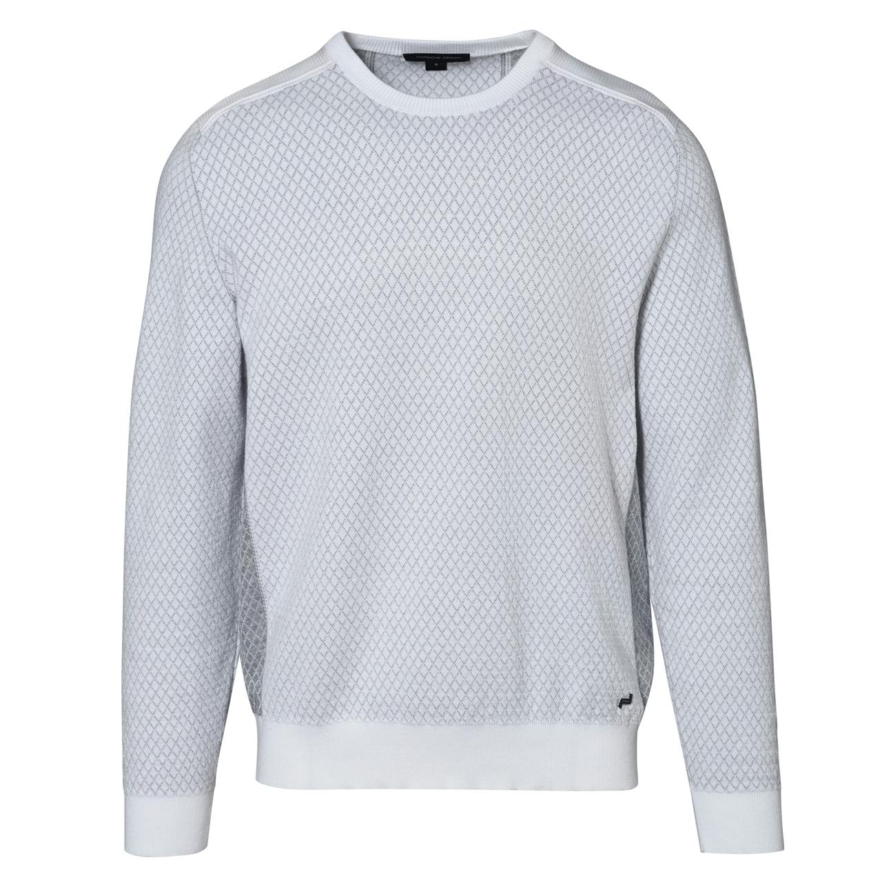 Porsche Design_SS20_M Double Effected Sweater, bright white combo, 325€