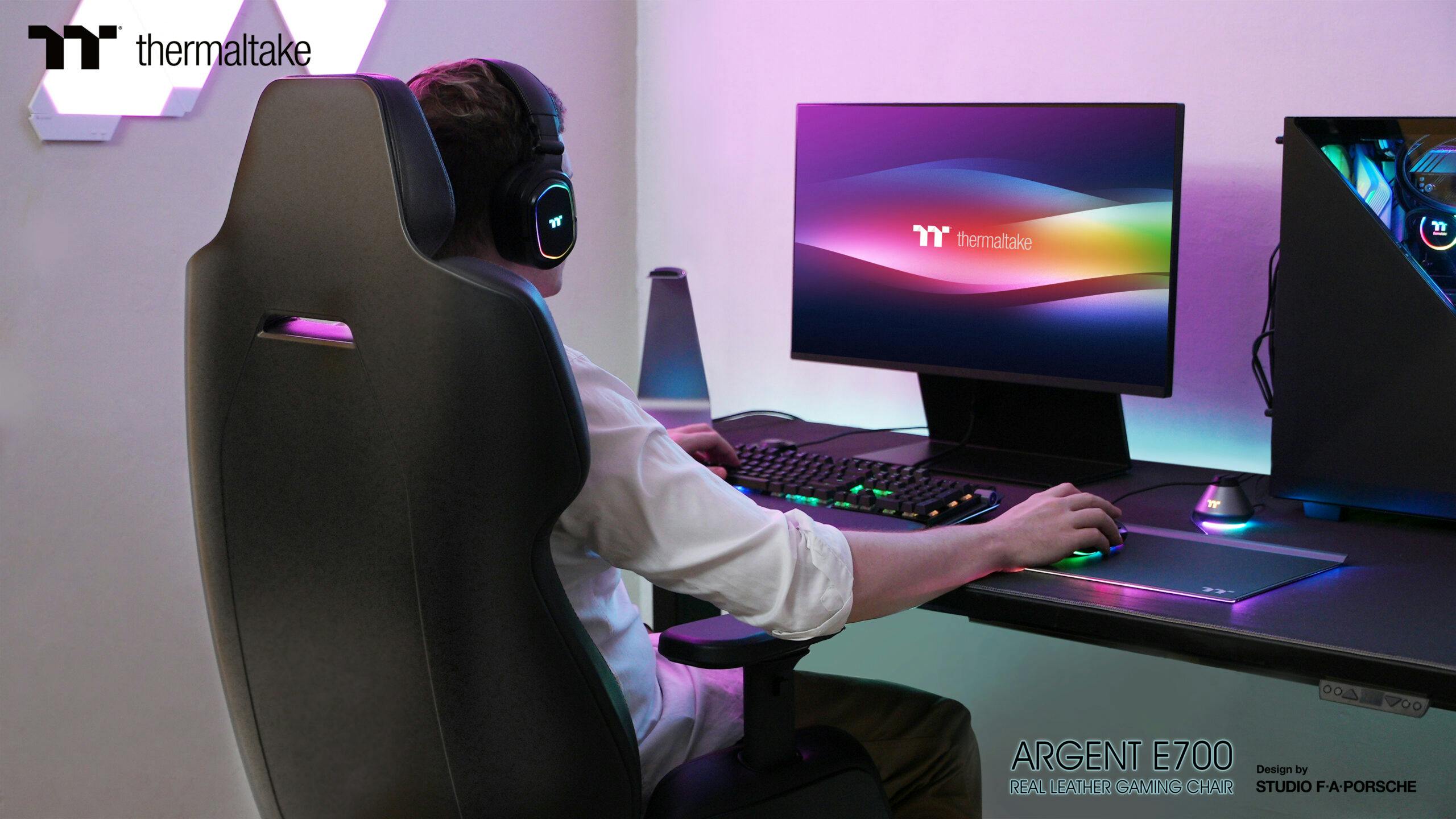Studio F. A. Porsche-Thermaltake-NEW ARGENT Gaming Chair
