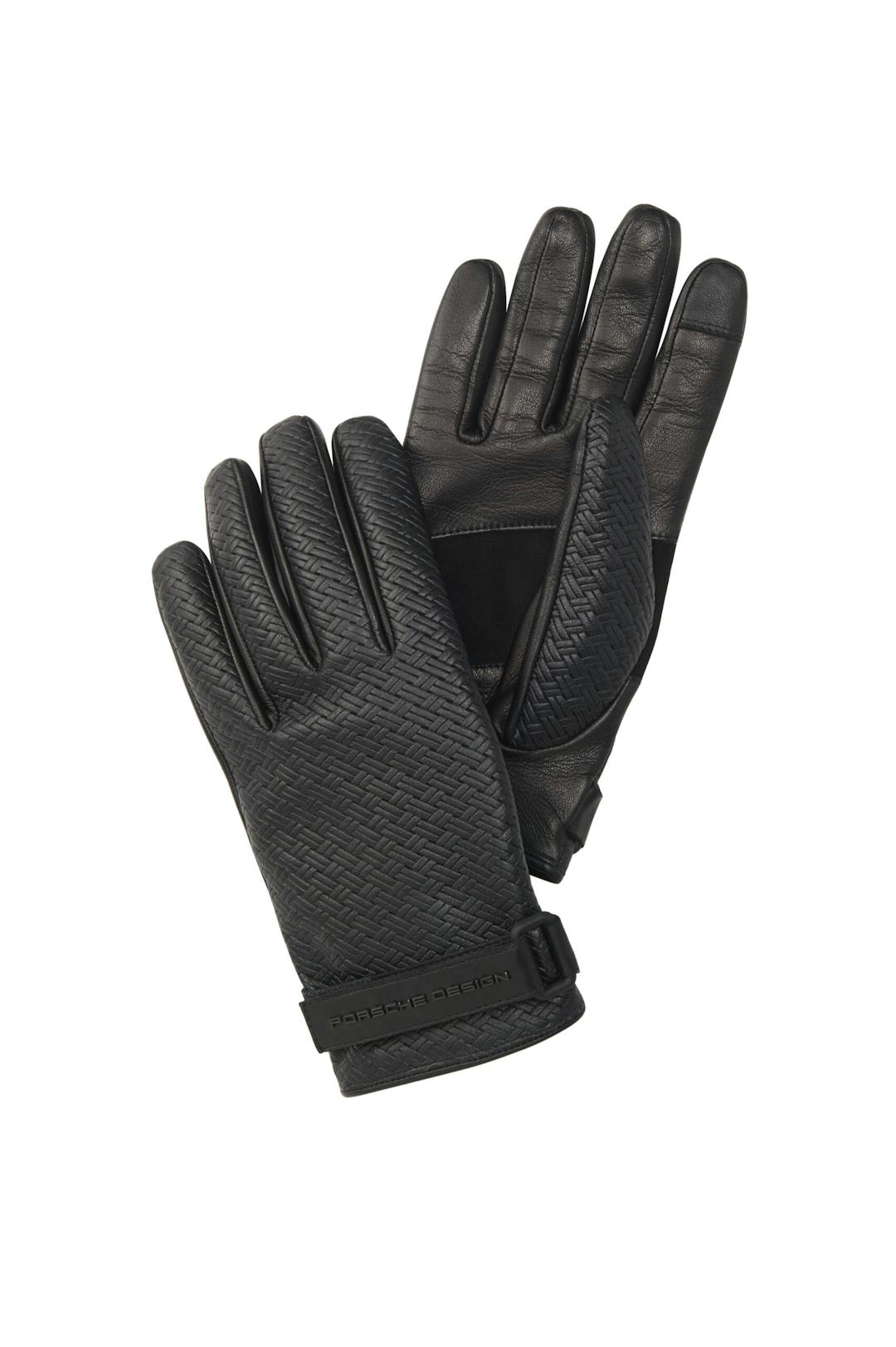 Porsche Design_FW19_M PD Full Leather TecFlex Gloves blk M_front_195,00€