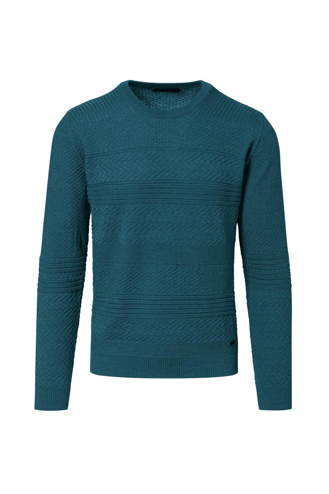 Porsche Design_FW19_M PD Pattern Mix Rebel Sweater blue M_front_345,00€